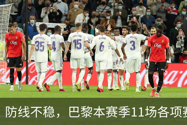 防线不稳，巴黎本赛季11场各项赛事只有1次完成零封
